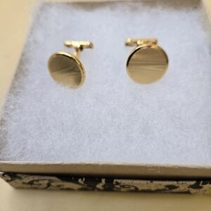 Pr. Gold Tone Men's Cufflinks